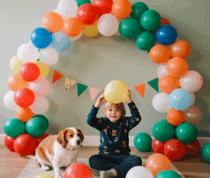 DIY balloon decoration