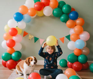 DIY balloon decoration