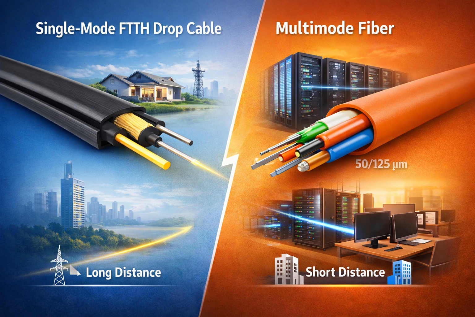 single-mode ftth drop cable