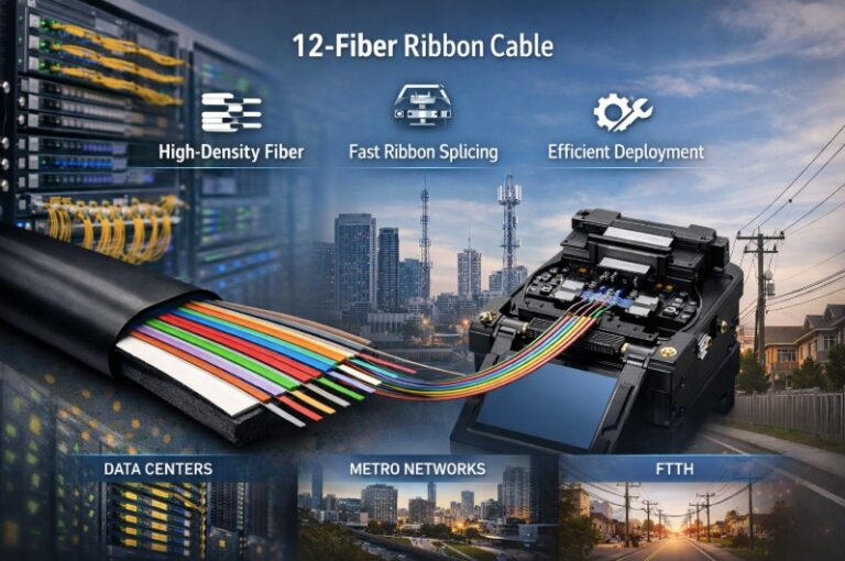 12 fiber ribbon cable