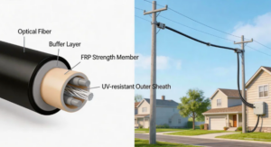 self-supporting ftth drop cable